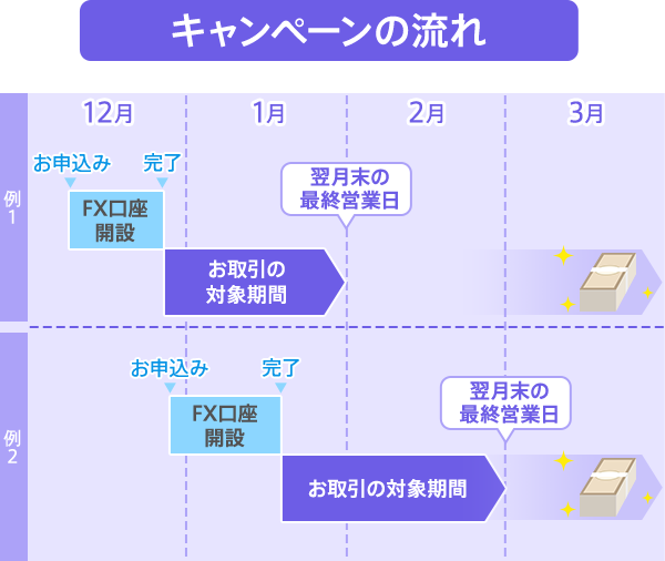 キャンペーンの流れ（例）