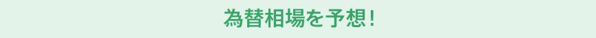 為替相場を予想!