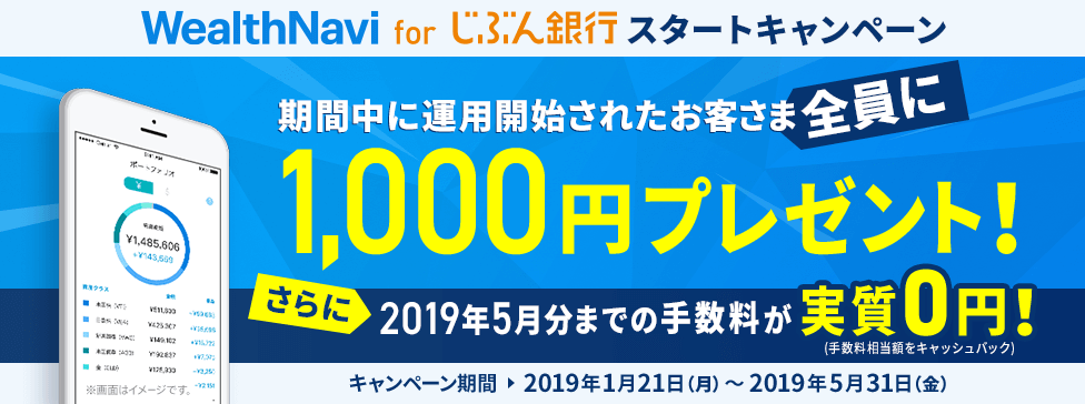 期間中に運用開始されたお客さま全員に1,000円プレゼント！