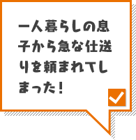 一人暮らしの息子から急な仕送りを頼まれてしまった!