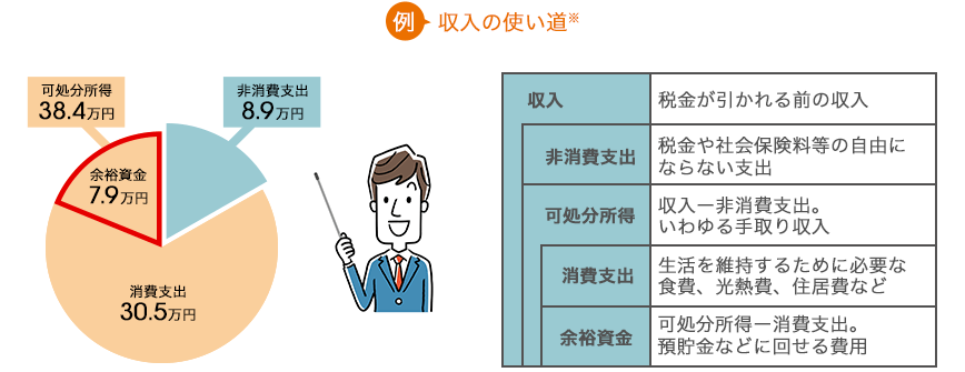収入の使い道